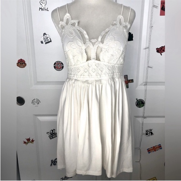 Zenana Crochet Lace Ivory Tunic Tank With Adjustable Straps. NEW! Sz XL - Picture 3 of 7